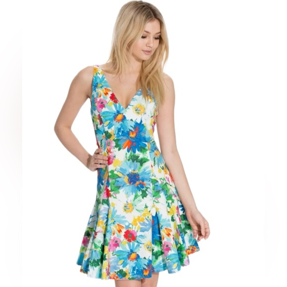 Ralph Lauren Floral Fit & Flare Sleeveless Dress Size 2